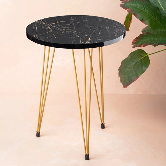Modern Minimalist Coffee Table – Wood & Iron Accent Table