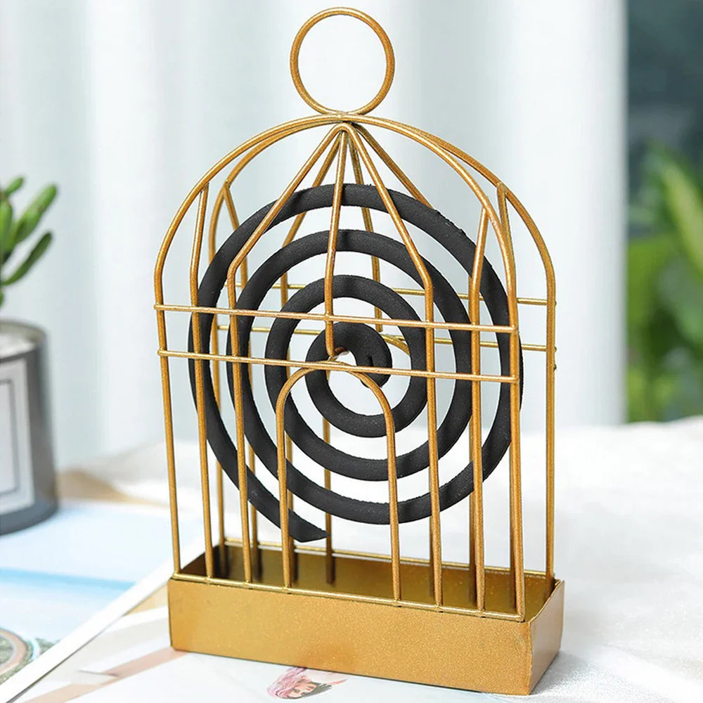 Mosquito Coil Holder – Decorative Iron Repellent Incense Rack for Indoor & Outdoor Use Homedecoro