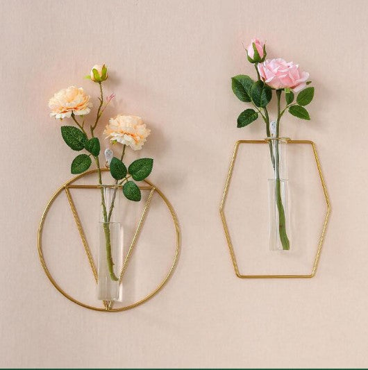 2pc Glass Vase Wall Mounted Vase Homedecoro