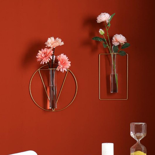 2pc Glass Vase Wall Mounted Vase Homedecoro