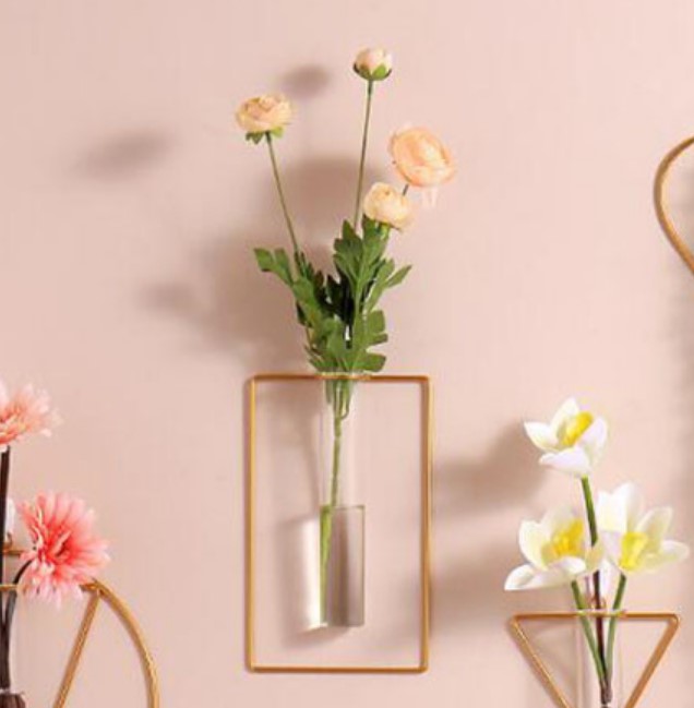 2pc Glass Vase Wall Mounted Vase Homedecoro