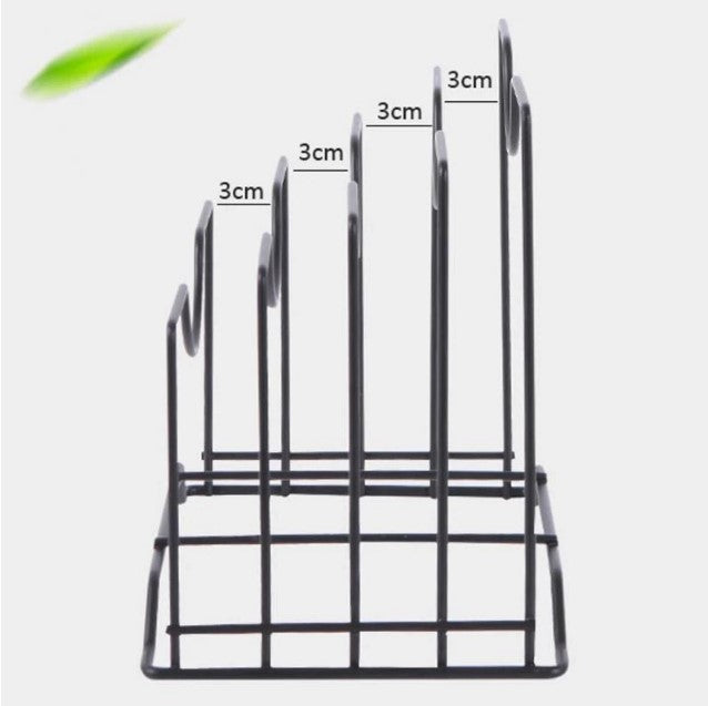 Kitchen Shelf Pan Rack Cutting Board Holder Storage Pot Lid Organizer Stand Tapa Cover Stand Stainless Steel Dish Kitchen Rack D4DECORATOR